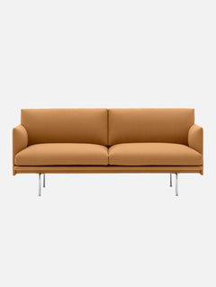 Caramel Comfort Straight-Line Sofa