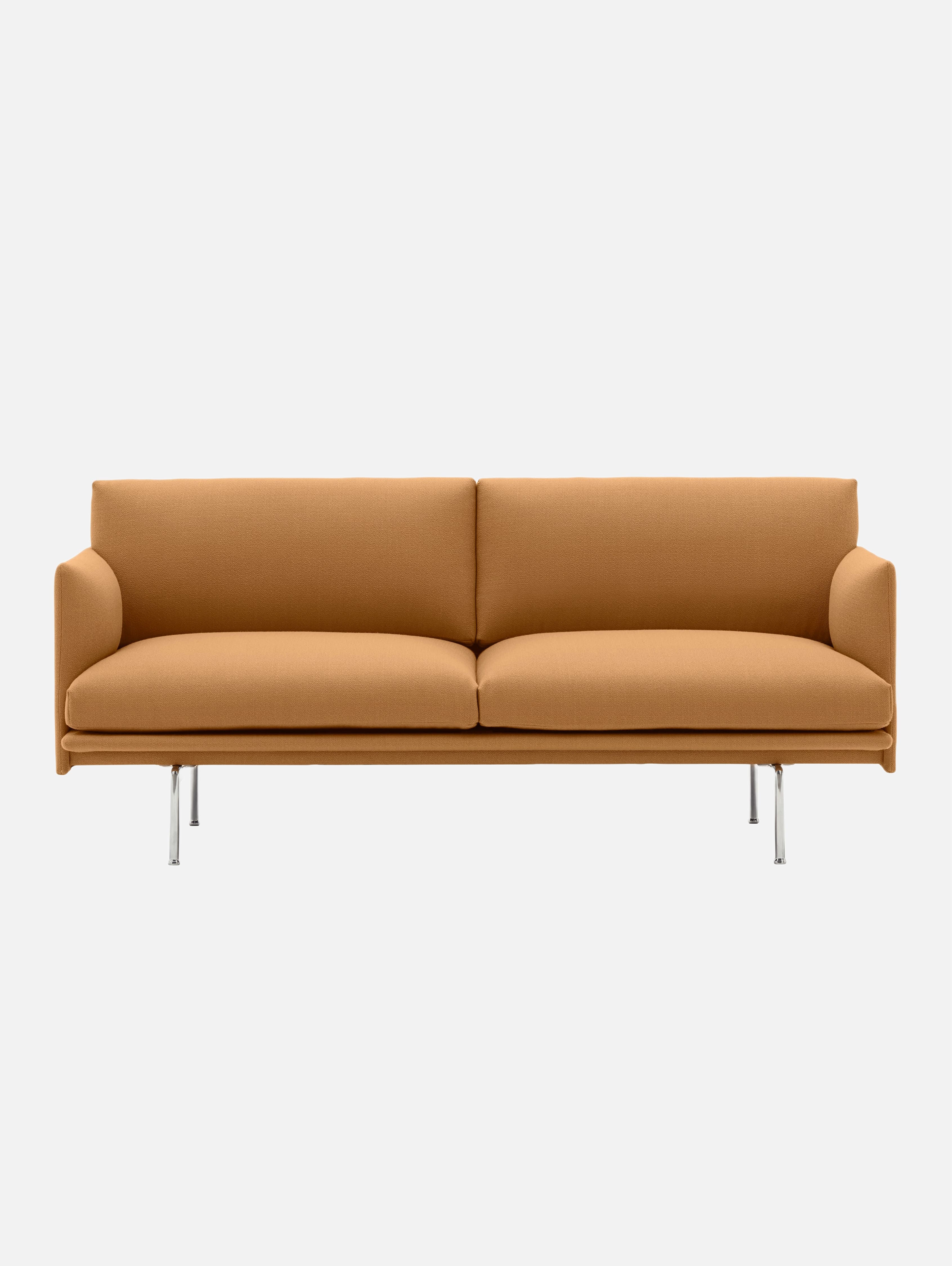 Caramel Comfort Straight-Line-Sofa