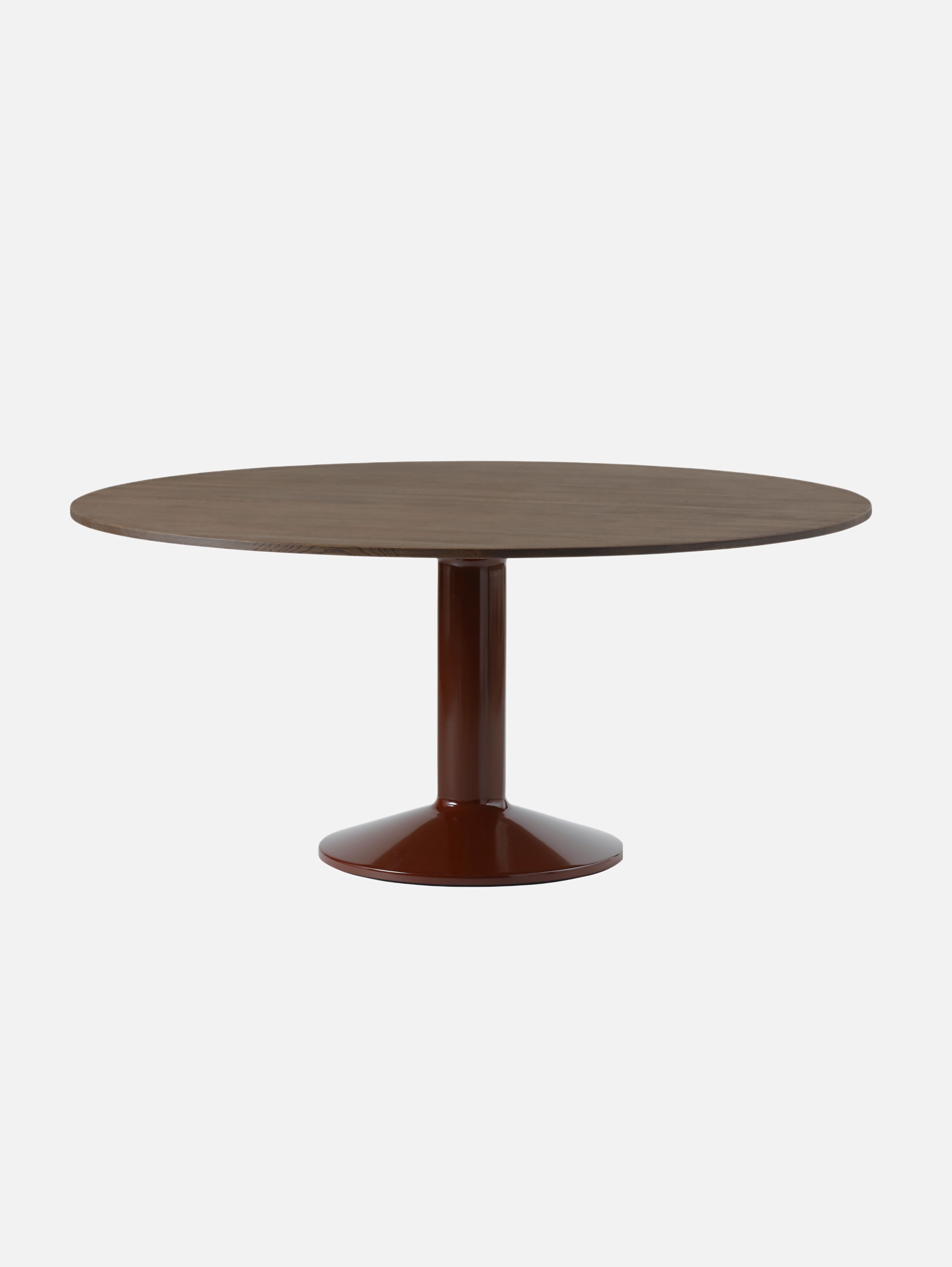 Espresso Elegance Pedestal Table