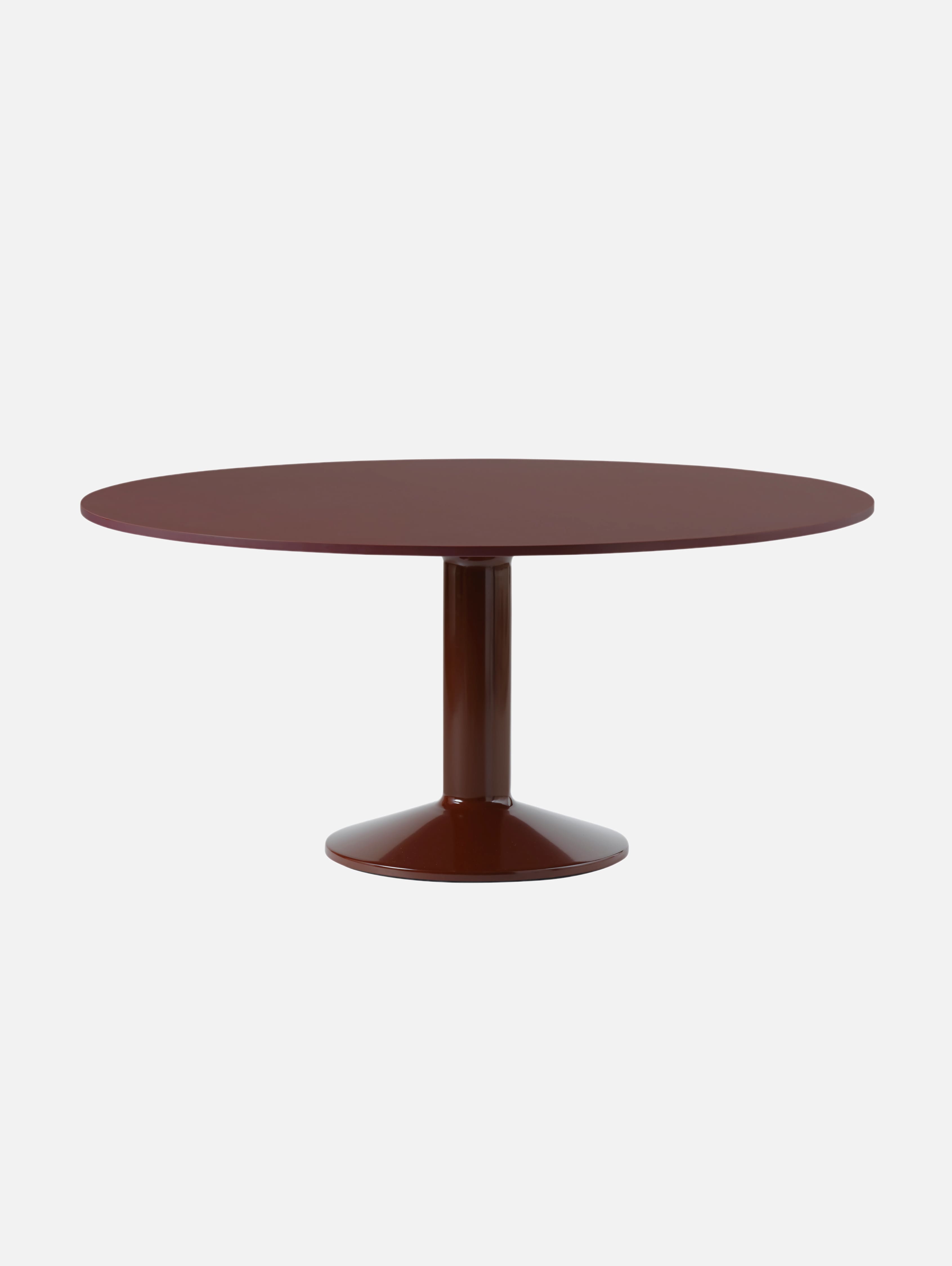 Espresso Elegance Pedestal Table